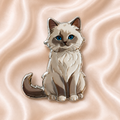 Blue-eyed Muse Sticker
