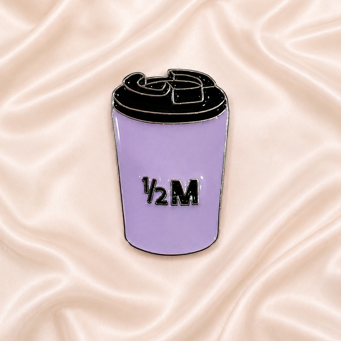 1/2M Cup Purple Sticker
