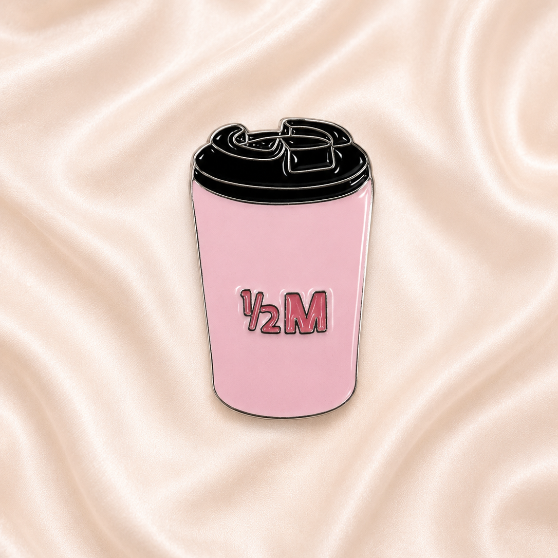1/2M Cup Pink Sticker