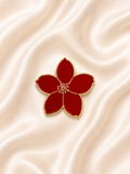 Red Flower Sticker